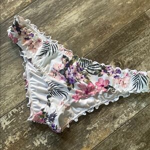 Floral Ruffle Bikini Bottom